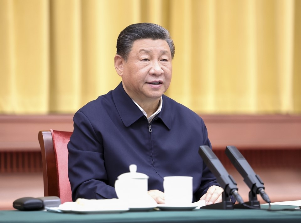 2024年3月20日下午，中共中央總書記、國家主席、中央軍委主席習(xí)近平在湖南省長沙市主持召開新時代推動中部地區(qū)崛起座談會并發(fā)表重要講話。新華社記者 鞠鵬 攝 